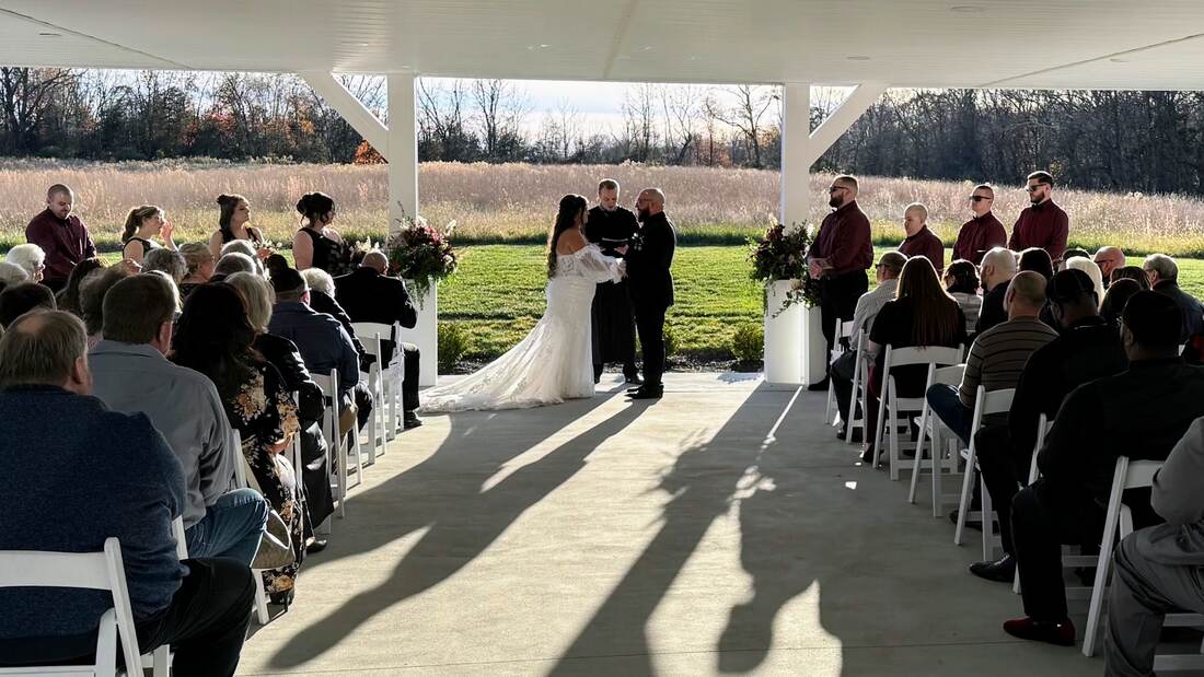 Wedding ceremony at Hazelwood