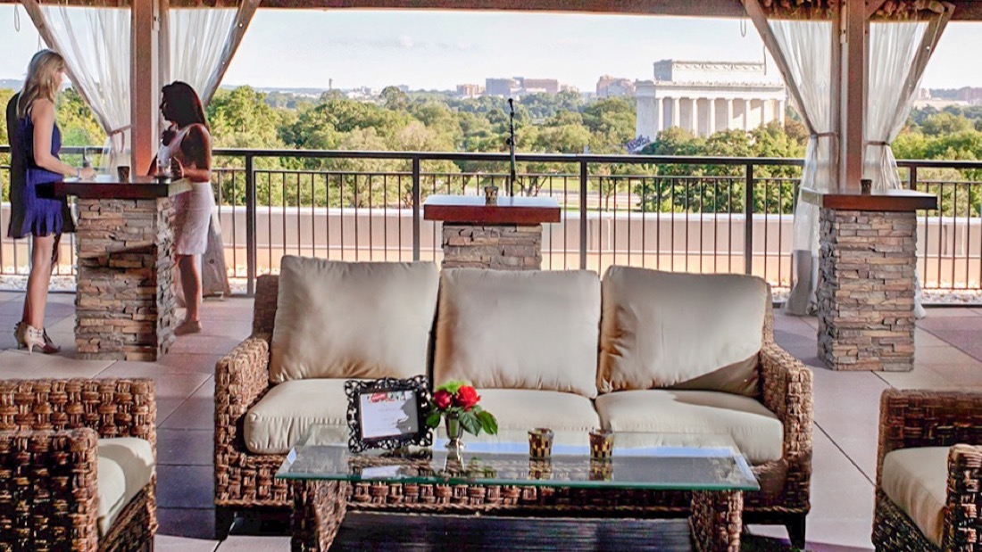 Potomac View Terrace rooftop venue in Washington DC